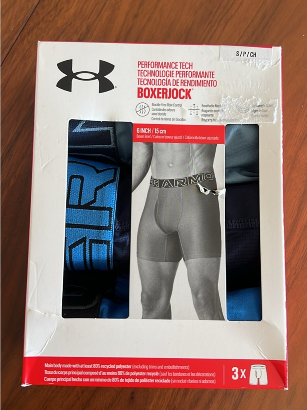 Under Armour Boxerjock 3-Pack - Blue and Black